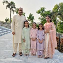 Pakistani Outfit Family Photo