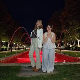 Night Fountain Photo Composite