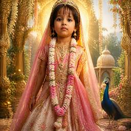 After - Radha Goddess Photo Edit