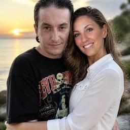 Romantic Couple at Sunset