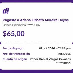 Bank Receipt Name Edit