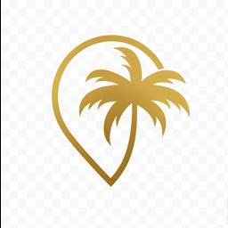 After - Gold Palm Tree Logo