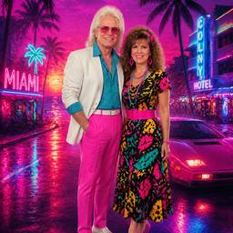 80s Retro Couple Makeover