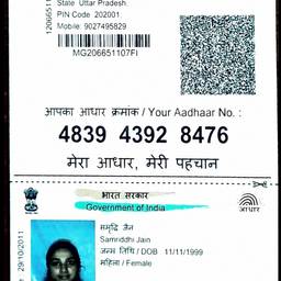 Aadhaar DOB Edit