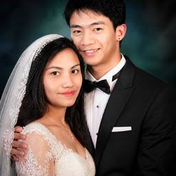 Depois - Edição de Roupa para Retrato de Casamento