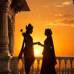 Before - Divine Sunset Silhouette