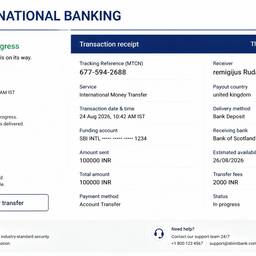 Bank Receipt Text Edit