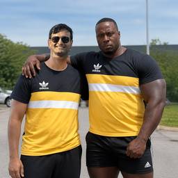 Friends Wearing Matching Outfits