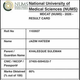 After - Edit Marks on Result Card