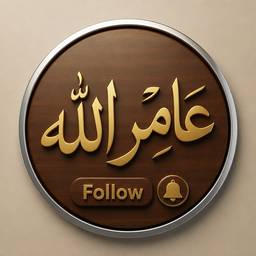 Arabic Calligraphy Badge
