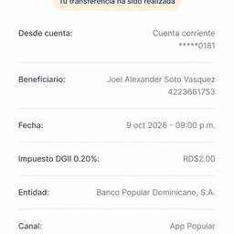 Bank Transfer Receipt Edit