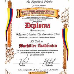 Vorher - Kolumbianisches Diplom bearbeiten