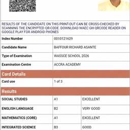 Exam Results Sheet Edit