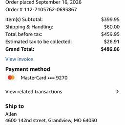 Edit Order Address