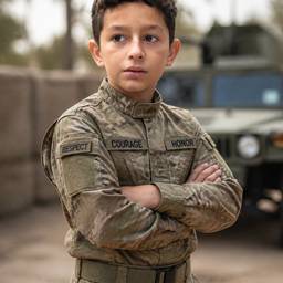 After - Military Soldier Costume Edit