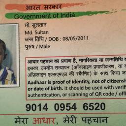 Aadhaar Card Year Edit