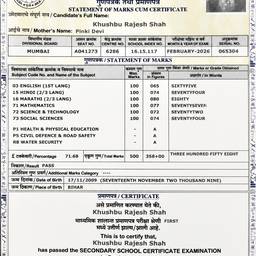 Marksheet Marks Editor