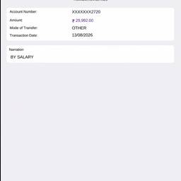 Edit Bank Salary Amount