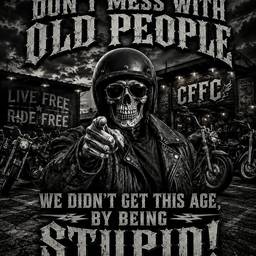 After - Biker Graphic Text Edit