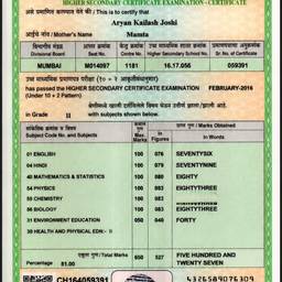 Marksheet Name & Marks Edit