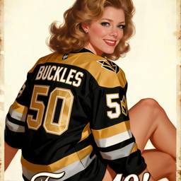 Vintage Pin-Up Sports Poster