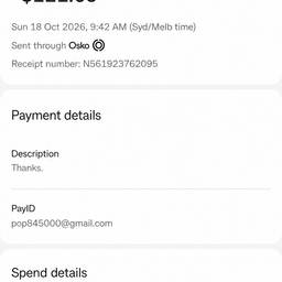 Après - Capture d'Écran de Paiement Modifiable