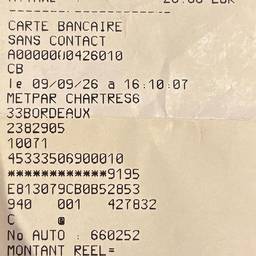 Edit Receipt Text