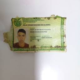 Avant - Carte d'identité brésilienne restaurée