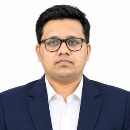 After - Navy Blue Suit Headshot