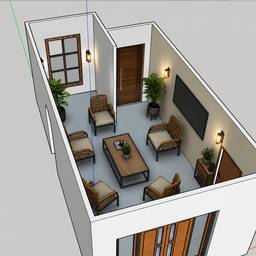 After - Modern Interior Room Staging