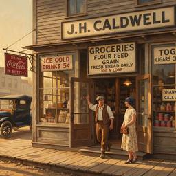 1920s General Store Illustration