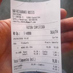Edit Receipt Date Number
