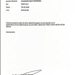 Avant - Modification de texte de certificat médical