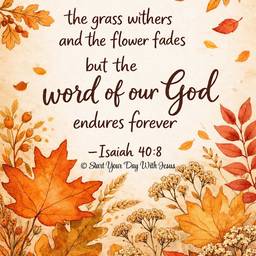 Autumn Scripture Quote Card
