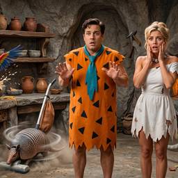 Nachher - Flintstones Cosplay-Szene