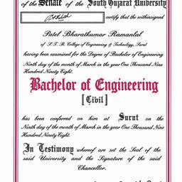 Before - Realistic Scanned Certificate