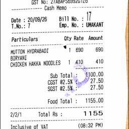 Edit Date on Receipt