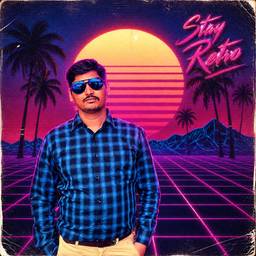 80s Synthwave Photo Edit