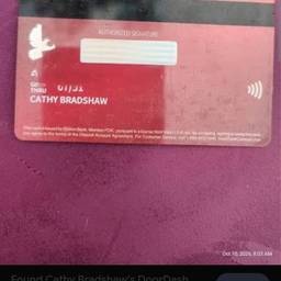 Before - Debit Card Name Edit