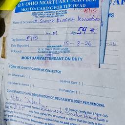 Mortuary Form Date Edit