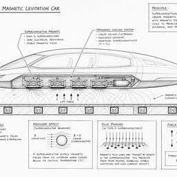 Maglev Blueprint Sketch