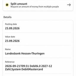 Edit Bank Transaction Time