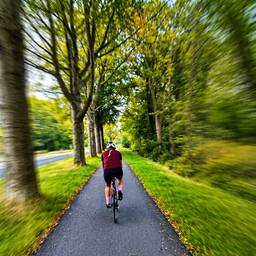 Depois - Edição de Efeito de Velocidade no Ciclismo
