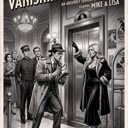 Nachher - Noir-Poster: Verschwindender Aufzug