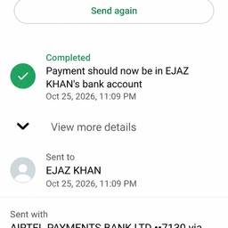 Payment Screenshot Amount Edit