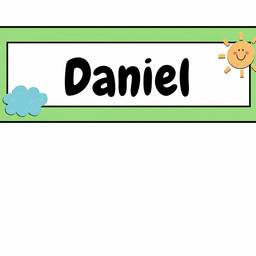 Después - Etiqueta de Nombre Personalizada para Niños