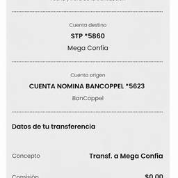 Après - Modifier un reçu de virement bancaire