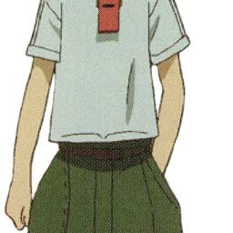 Après - Découpe transparente de garçon anime