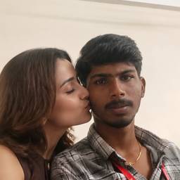 Kissing Couple Photo Merge
