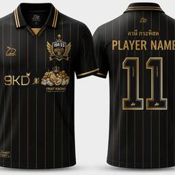 After - Black & Gold Soccer Jersey